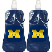 Oz Michigan Wolverines sklopivi Set za flašu vode, 2pk