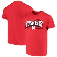 Državna majica Fondacije Scarlet Nebraska Huskers za muškarce