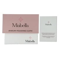 Miabella ženske Carat T. G. W. Heart-Cut kreirane Pink Sapphire 10kt naušnice od bijelog zlata