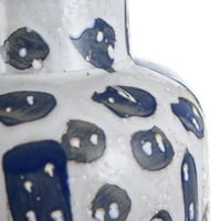 Romsko plava-20in keramička vaza u reaktivnoj glazuri