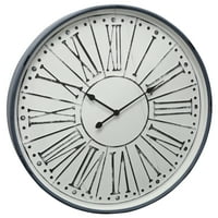 Metalni i stakleni rimski broj zidni sat