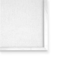 Stupell Industries sivi Šljunčani oblici sa apstraktnim uzorkom Rustikalna slika Bijelo uokvirena Art Print