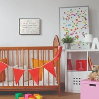 Dječija soba Stupell Kids inspirativna riječ Pink Stars spavaća soba rasadnik dizajn uokvirena Giclee teksturirana