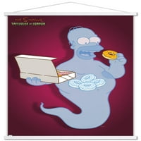 Simpsonovi: Treehouse of Horror - Ghost Homer zidni poster sa drvenim magnetskim okvirom, 22.375 34