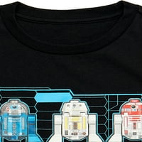 Star Wars Droid Factory Boys majica sa kratkim rukavima, veličine 4-18