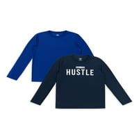 Athletic Works grafički majica dugih rukava za dječake, paket, veličine 4 - & Husky