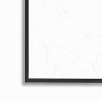Stupell Industries plava Tinta Blot apstrakcija nad bijelom, 14, dizajnirao Lauren Mitchell