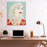 Stupell Industries Ženski modni dodatak Portretni prostor tema nakit platneni zidni umjetnički dizajn Sangita