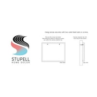 Stupell Industries Sweet Coop Farm Farm Pileći znak Grafička umjetnička galerija Zamotana platna Print Wall