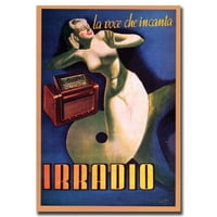 Zaštitni znak likovne umjetnosti Irradio platno umetnost Gin Boccasille, 18x24