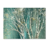 Zaštitni znak Likovna umjetnost 'Plava breza' platna umjetnost Julia Purinton